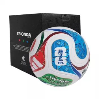 adidas World Cup 26 Trionda League voetbal maat 5 wit/zwart/solar rood JD8045