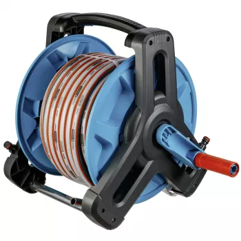 Gardena Classic 50 wandhaspel-set met 20 m slang, grijs/turkoois