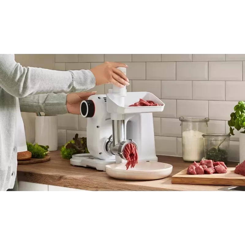 Bosch MUZS2FWW vleesmolenopzetstuk voor MUM2/MUM5 keukenmachines - wit