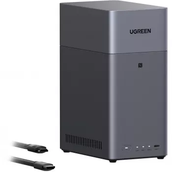 UGREEN DH2300 bundel met 2x Seagate IronWolf NAS 4TB CMR (zwart)