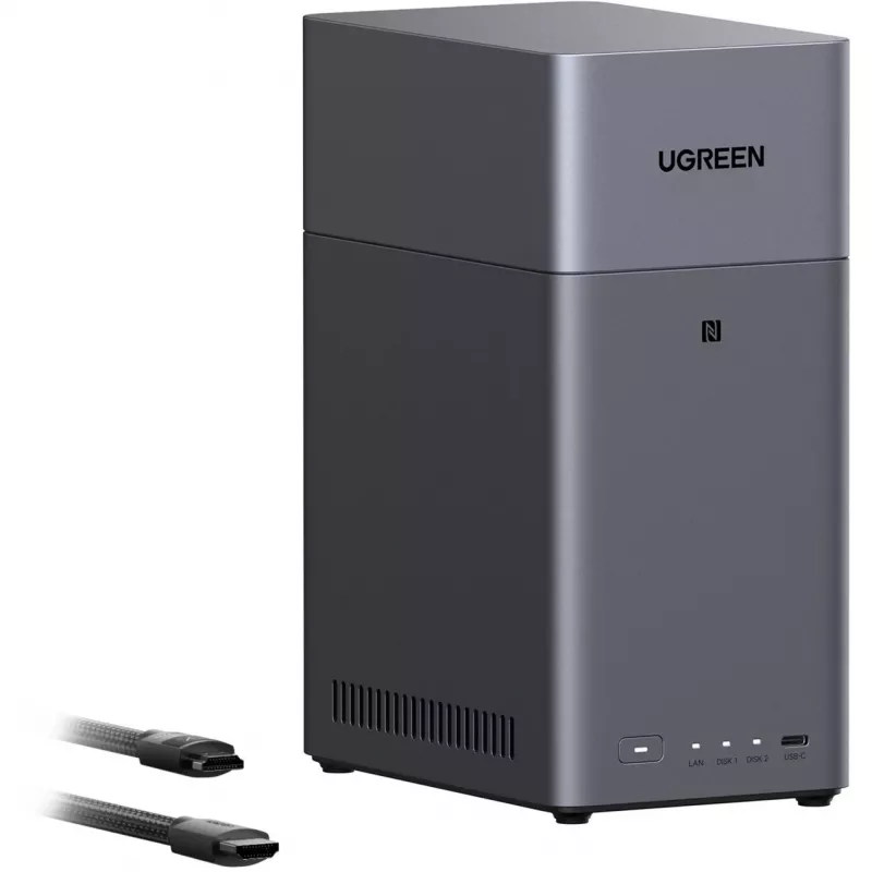 UGREEN DH2300 bundel met 2x Seagate IronWolf NAS 4TB CMR (zwart)