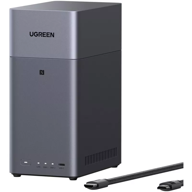 UGREEN DH2300 bundel met 2x Seagate IronWolf NAS 4TB CMR (zwart)