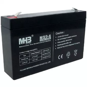 PowerWalker batterij MHB MS9-6 6V 9Ah verzegelde lood-accu voor UPS-systemen