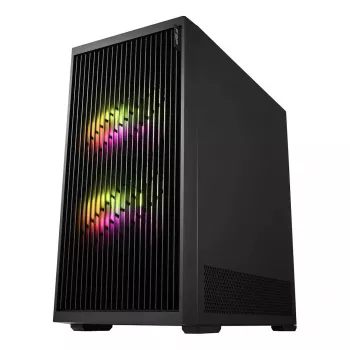 Fortron M330 mini-tower-pc-behuizing met gehard glas, zwart