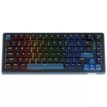 Ducky OK-M 75 mechanisch gaming-toetsenbord, 75%-layout, hot-swappable, RGB, ANSI, KTT Wine Red-switches