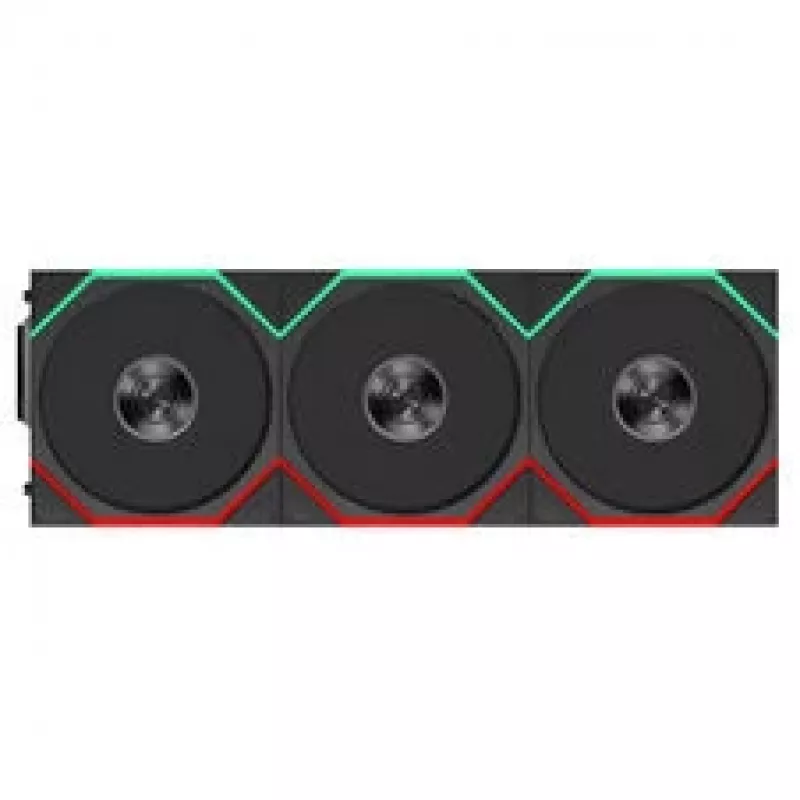 Lian Li UNI FAN TL FLEX Wireless ARGB Reverse Blade 120mm ventilator 3-pack met controller, zwart