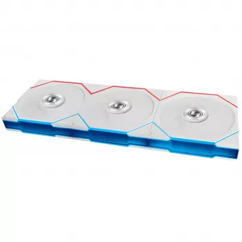 Lian Li UNI FAN TL FLEX Wireless ARGB Reverse Blade 120mm ventilator 3-pack met controller - wit