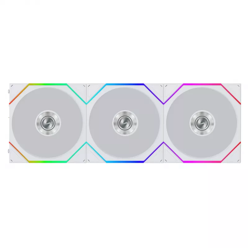 Lian Li UNI FAN TL FLEX Wireless ARGB Reverse Blade 120mm ventilator 3-pack met controller - wit