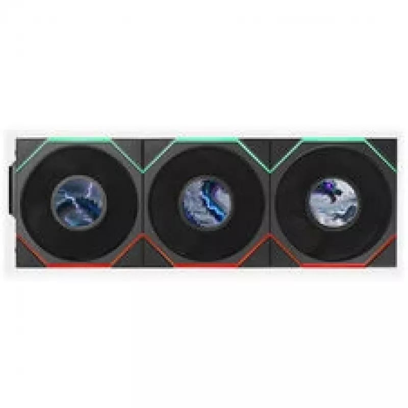 Lian Li UNI FAN TL LCD FLEX Wireless 120mm ARGB LCD-ventilator - zwart, 3-pack met controller