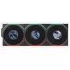 Lian Li UNI FAN TL LCD FLEX Wireless ARGB Reverse Blade 120mm ventilator 3-pack met controller, zwart