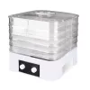 MEO MR-768 MAESTRO droogapparaat voor groenten en fruit, 520 W, 5 etages, instelbare temperatuur 35-70°C, timer tot 48u, wit & transparant