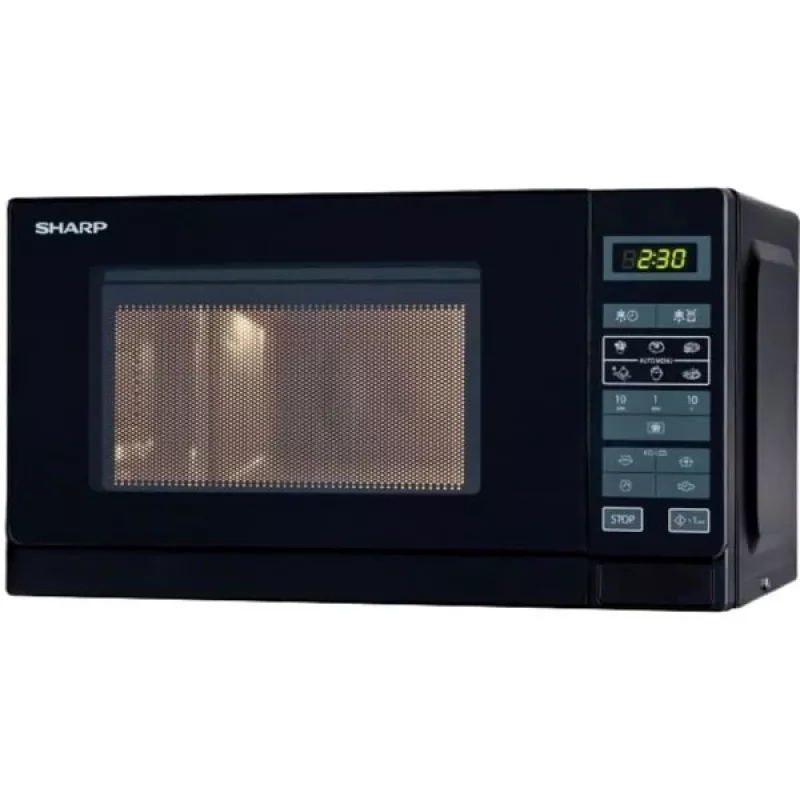 Sharp R-242(BK)W solo-magnetron - 20 liter - 800 W - zwart