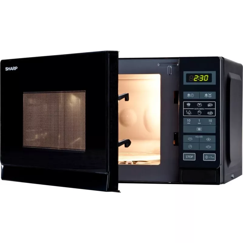 Sharp R-242(BK)W solo-magnetron - 20 liter - 800 W - zwart