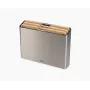 Joseph Joseph Folio Bamboo 3-delige snijplankenset met slanke standaard, antracietgrijs