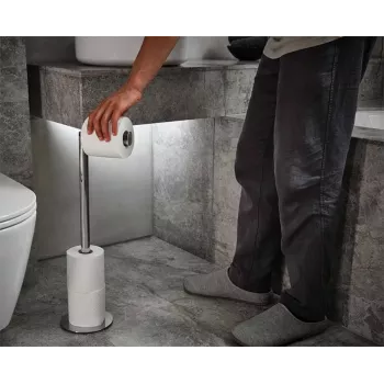 Joseph Joseph EasyStore Luxe 2-in-1 toiletpapierhouder van roestvrij staal