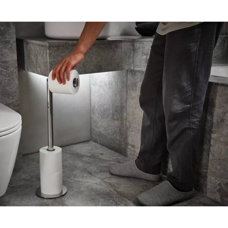 Joseph Joseph EasyStore Luxe 2-in-1 toiletpapierhouder van roestvrij staal