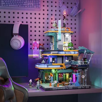 LUMIBRICKS Cyberpunk Neoncity - Apartment 1000-delige puzzel