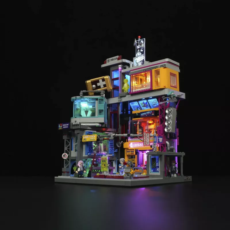 LUMIBRICKS Cyberpunk Neoncity Gamestack LED-neonbord