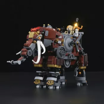 Lumibricks Steamphant Steampunk Olifant LED Bouwset 800 onderdelen USB-aangedreven tentoonstellingsmodel