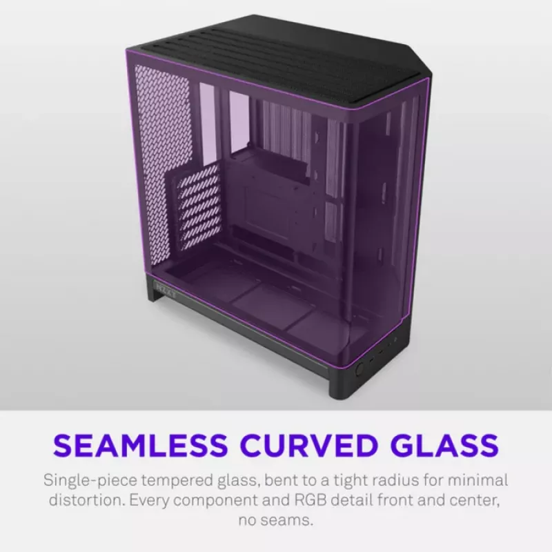 NZXT H6 2026 Mid-Tower Airflow Gaming-behuizing Zwart Tempered Glass
