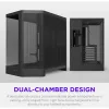 NZXT H6 RGB+ 2026 Mid-Tower Airflow Gaming-behuizing Zwart Temperglas