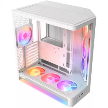 NZXT H6 RGB+ 2026 Mid-Tower Airflow Gaming-behuizing Wit Temperglas