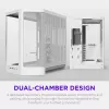 NZXT H6 RGB+ 2026 Mid-Tower Airflow Gaming-behuizing Wit Temperglas