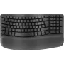 Logitech Ergo Series Wave Keys for Business draadloos ergonomisch toetsenbord, Italiaanse indeling, grafiet