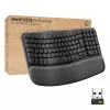 Logitech Ergo Series Wave Keys for Business draadloos ergonomisch toetsenbord, Italiaanse indeling, grafiet
