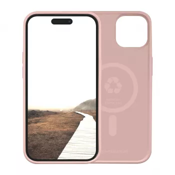 dbramante1928 Monaco MagSafe achterkantcover voor Apple iPhone 15 Plus - Rosé-Sand