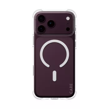 CARE by PanzerGlass Samba hoesje voor iPhone 17/18 Pro Max transparant wit MagSafe