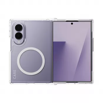 CARE by PanzerGlass Urban Combat Case voor Samsung Galaxy Z Fold8, Clear met White Qi