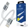 3mk Hyper Cable N-SERIES USB-C naar Lightning 3m PD 3.0 9V/3A 27W Wit