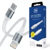3mk Hyper Cable N-SERIES USB-C naar Lightning 3m PD 3.0 9V/3A 27W Wit