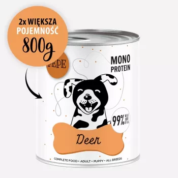 Paka Zwierzaka Pepe Jeleń natvoer voor honden met hert 800g