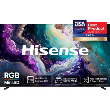 Hisense 100UR8DS 100 inch 4K UHD MiniLED smart-tv met 180Hz paneel, Dolby Vision IQ, Dolby Atmos en VIDAA U7