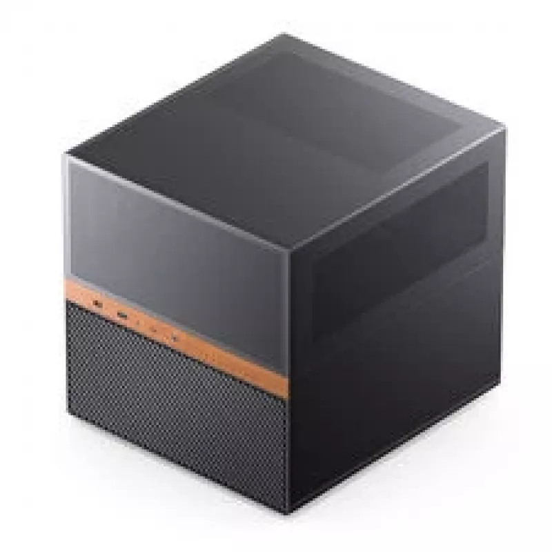 Jonsbo N6 NAS-kubusbehuizing, Micro-ATX, staal/mesh, zwart