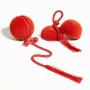 Cheerble WICKED BALL DUO2-VINTAGE RED intelligent interactief huisdierspeelgoed, 2 ballen, USB-C-laden, IP65 spatwaterdicht, 3 speelmodi, voor katten & kleine honden