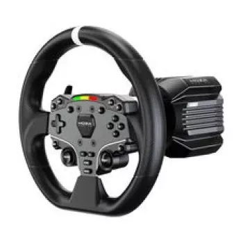 MOZA R5 Pro Racing Simulator - 5,5 Nm Direct Drive wheelbase, 11-inch lederen stuurwiel, 2-pedaalset