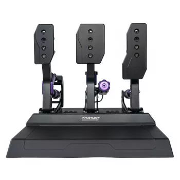 Conspit CPP-Lite 3-pedaalset met load-cell-rem, Hall-effect-gas en koppeling, CNC-aluminium, USB, PC