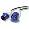 APC modulaire IT stroomverdeel-verlengkabel, 3-aderig, IEC 60309 32A (2P+E) stekker naar bus, 230 V, 6 m (PDX332IEC-600)