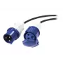 APC modulaire IT stroomverdeel-verlengkabel, 3-aderig, IEC 60309 32A (2P+E) stekker naar bus, 230 V, 6 m (PDX332IEC-600)