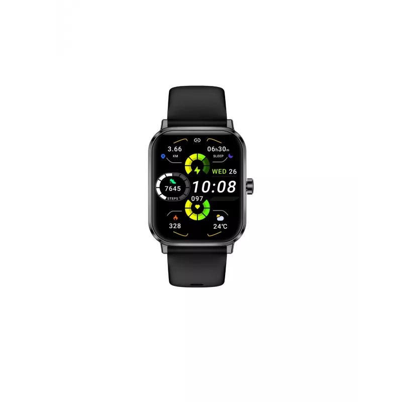 Beafon Watch 103 Smartwatch, rechthoekig, Zwart