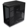HYTE Y70 Touch Black Mid Tower behuizing met panorama-temperglas en 14,1 inch touchscreen, ATX/E-ATX, verticale GPU-houder