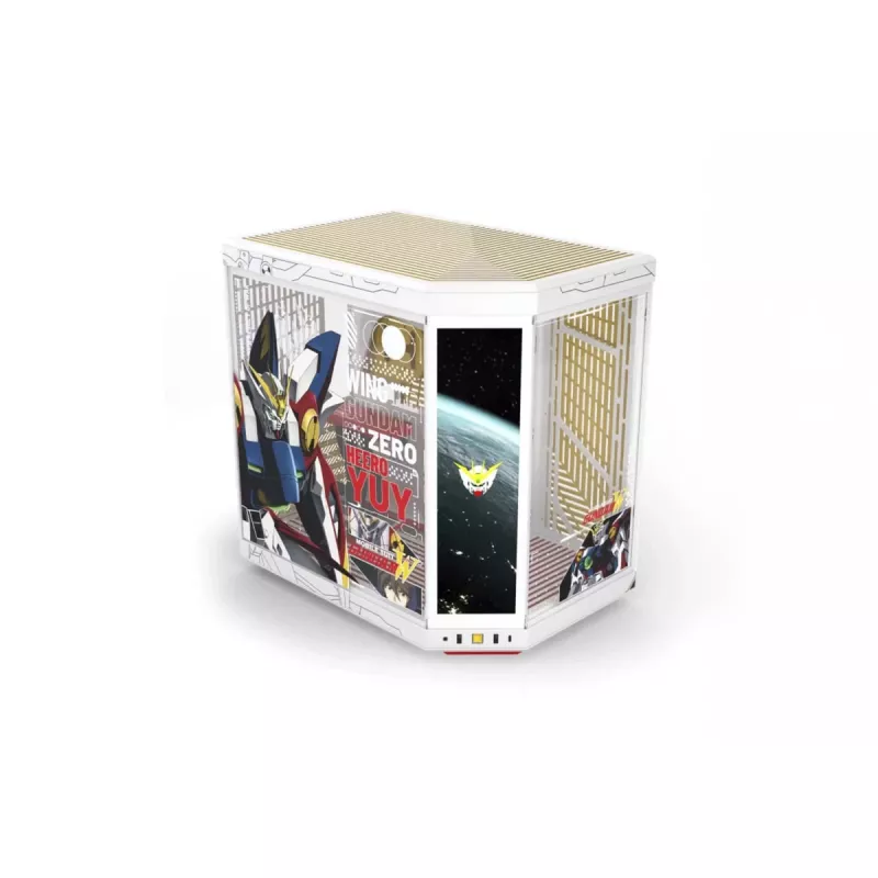HYTE Y70 Touch Infinite Gundam Wing Edition Mid-Tower-Behuizing, dubbel gehard glas, 4K-touchscreen, Wit