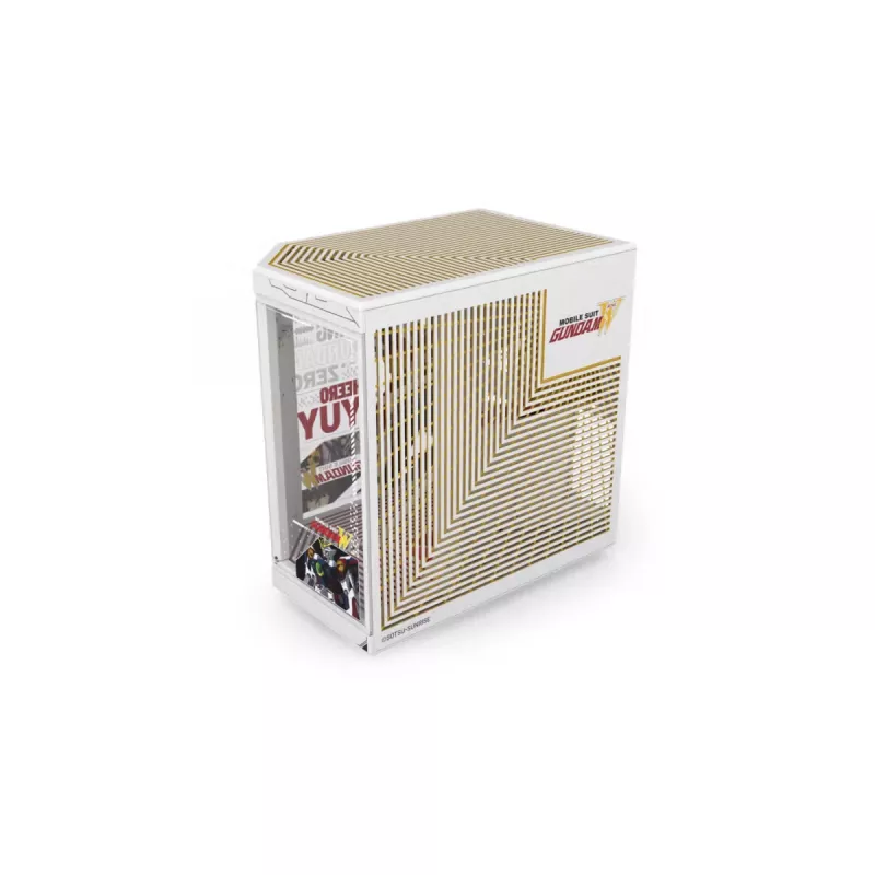 HYTE Y70 Touch Infinite Gundam Wing Edition Mid-Tower-Behuizing, dubbel gehard glas, 4K-touchscreen, Wit