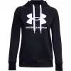 Under Armour dames Rival Fleece Logo hoodie Deep Black