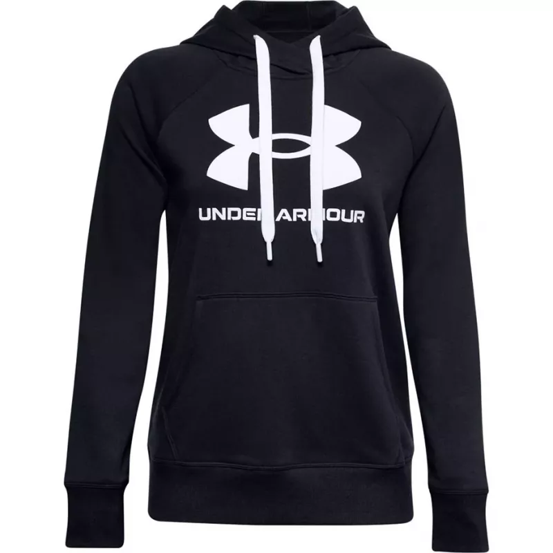 Under Armour dames Rival Fleece Logo hoodie Deep Black