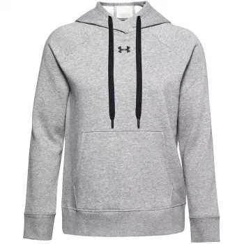 Under Armour dames Rival Fleece hoodie mod grijs/wit