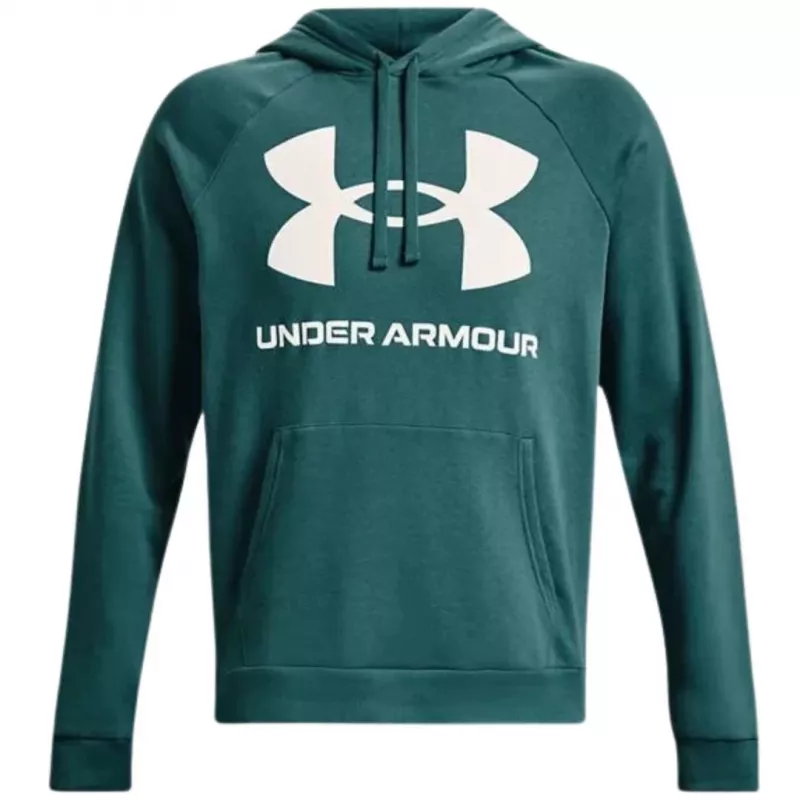 Under Armour heren Rival Fleece Big Logo hoodie Marine OD Green